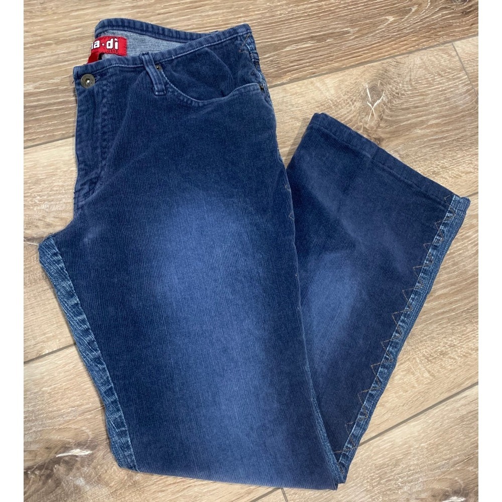 Vintage Zana Di Mid Rise Half Corduroy and half denim Bootcut Jeans Size 11